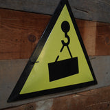 Ancienne plaque emaillée d'usine danger