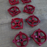 Lot of old factory valves, ideal as industrial drawer knobs