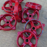 Lot of old factory valves, ideal as industrial drawer knobs