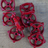 Lot of old factory valves, ideal as industrial drawer knobs
