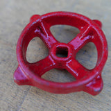 Lot of old factory valves, ideal as industrial drawer knobs