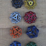 Lot d'anciennes vannes d'usine, ideal en bouton de tiroir indus