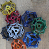 Lot d'anciennes vannes d'usine, ideal en bouton de tiroir indus