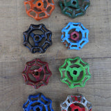 Lot d'anciennes vannes d'usine, ideal en bouton de tiroir indus