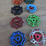 Lot d'anciennes vannes d'usine, ideal en bouton de tiroir indus