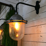 applique Lampe de cour, col de cygne metal industriel