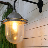 applique Lampe de cour, col de cygne metal industriel