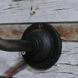 applique Lampe murale de cour, col de cygne exterieur noir