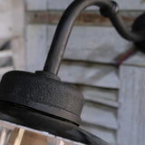 applique Lampe murale de cour, col de cygne exterieur noir