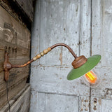 applique potence Lampe de cour, col de cygne exterieur semi courbé n°7