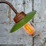 applique potence Lampe de cour, col de cygne exterieur semi courbé n°7