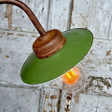 applique potence Lampe de cour, col de cygne exterieur semi courbé n°7