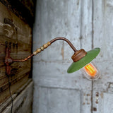 applique potence Lampe de cour, col de cygne exterieur semi courbé n°7