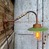 Wall-mounted, gooseneck, right-angle outdoor lamp #8