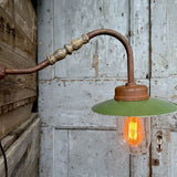 Wall-mounted, gooseneck, right-angle outdoor lamp #8