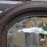 antique mirror with wooden frame