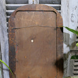 antique mirror with wooden frame