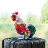 Cochon jouet en étain en forme de coq