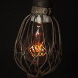 Set of 3 industrial portable lamps from the USA, used in New York cellars