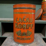 ancienne boite metal cacao Korff , chocolat