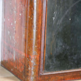 boite veilleuse vitrée en metal  patinée