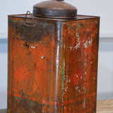 boite veilleuse vitrée en metal  patinée