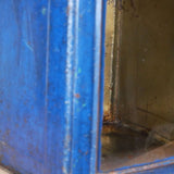 boite veilleuse vitrée en metal  patinée