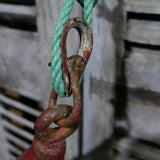 Metal mooring buoy, maritime marker