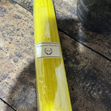 25 bougies de fleuriste jaune fluo, Ciergerie des Premontrés