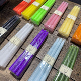 6 bougies coniques vert fluo , Ciergerie des Premontrés