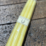 6 yellow conical candles, Ciergerie des Premontrés