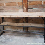 bureau etabli console industriel pieds fonte