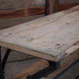 bureau etabli console industriel pieds fonte
