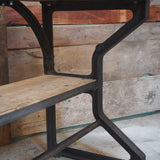 bureau etabli console industriel pieds fonte