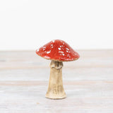 Champignon des bois rouge de 10 cm