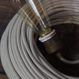 cable tissu coton creme lisse 2x75