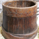 ancienne baratte a beurre, ideal cache pot