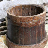 ancienne baratte a beurre, ideal cache pot
