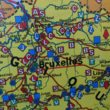 ancienne affiche scolaire Benelux N° 59 Bruley