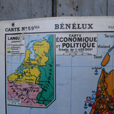 ancienne affiche scolaire Benelux N° 59 Bruley