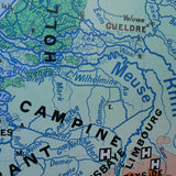 ancienne affiche scolaire Benelux N° 59 Bruley