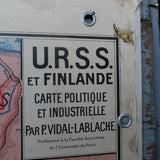 Vintage school poster USSR and Finland No. 34