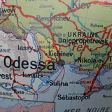 Vintage school poster USSR and Finland No. 34