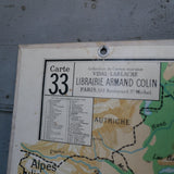 ancienne affiche scolaire etats balkaniques Vidal Lablache N°33