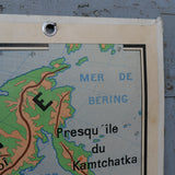 ancienne affiche scolaire Asie physique N°101 Bruley