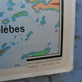 ancienne affiche scolaire Asie physique N°101 Bruley