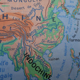 ancienne affiche scolaire Asie physique N°101 Bruley