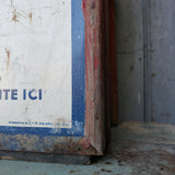 ancienne caisse bois Essolube pour bidons d'huile