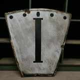 ancien cartouche d horloge emaille I