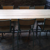 serie de 6 chaises d'ecole Mullca patine d'origine